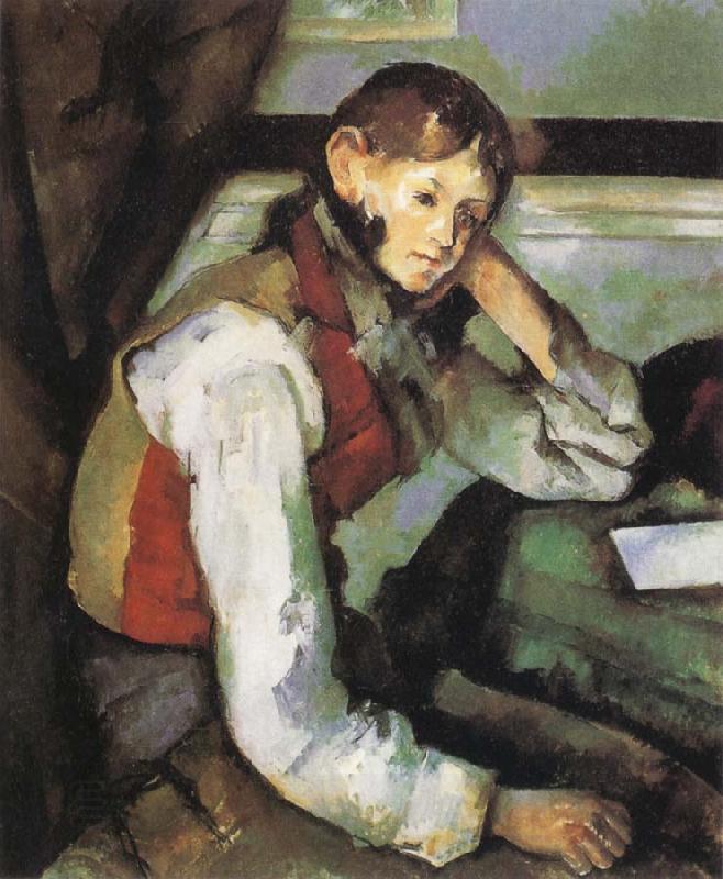 Paul Cezanne Boy with a Red Waistcoat China oil painting art
